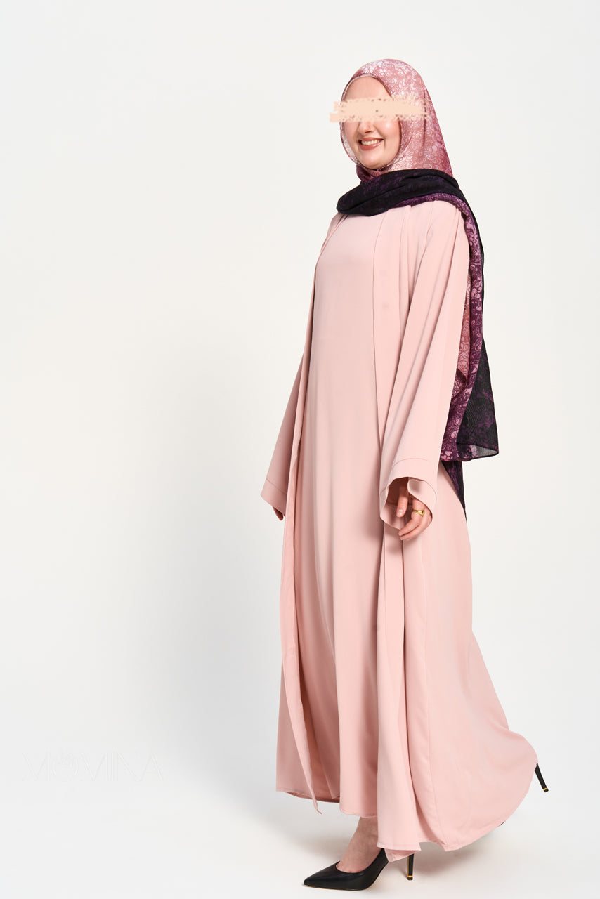 Amal Abaya Set - Carnation
