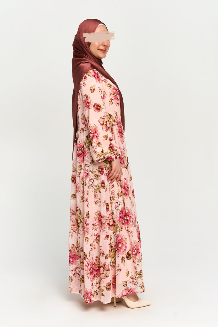 Floral Maxi Chiffon Dress - Bloom