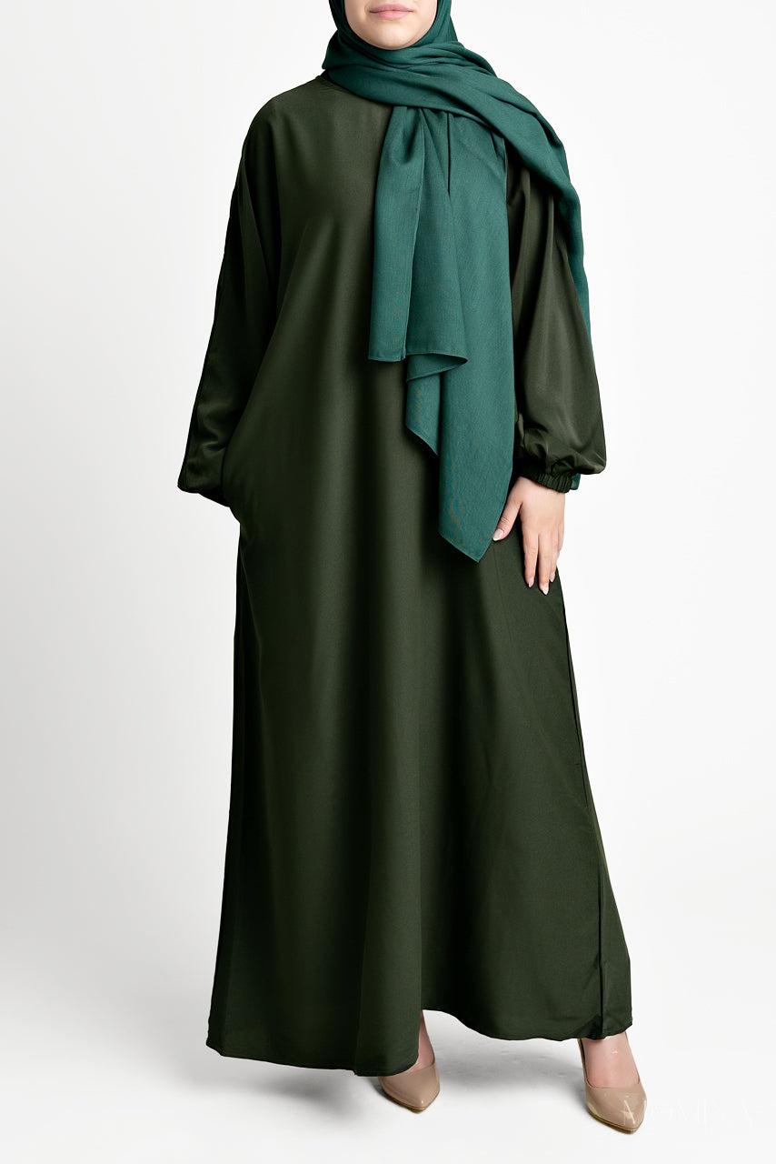 Abaya droite classique - Khawlah