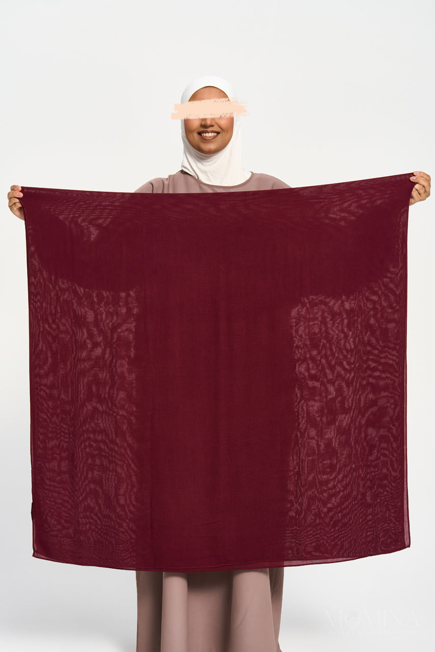 Luxury Maxi Modal Hijab - Crimson Rose