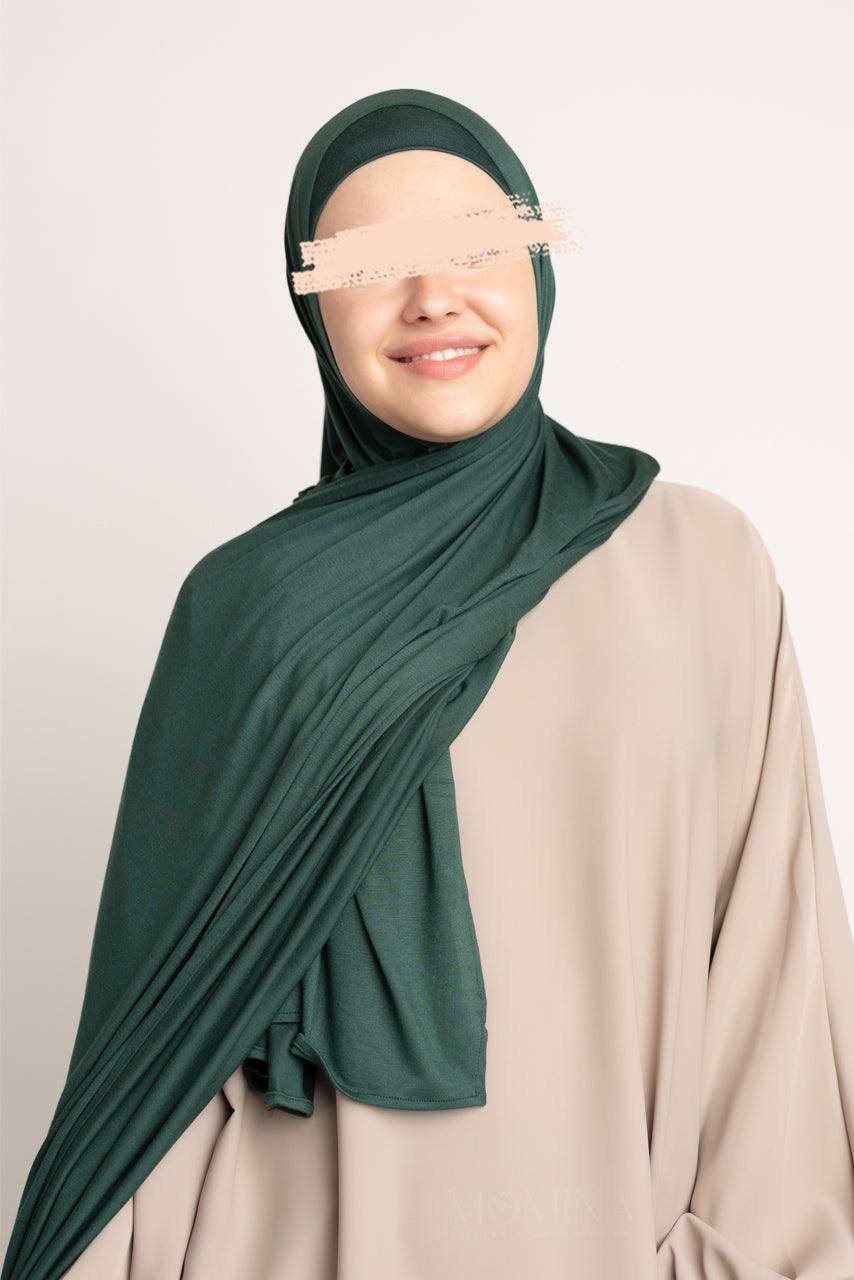Instant Jersey Hijab - Evergreen