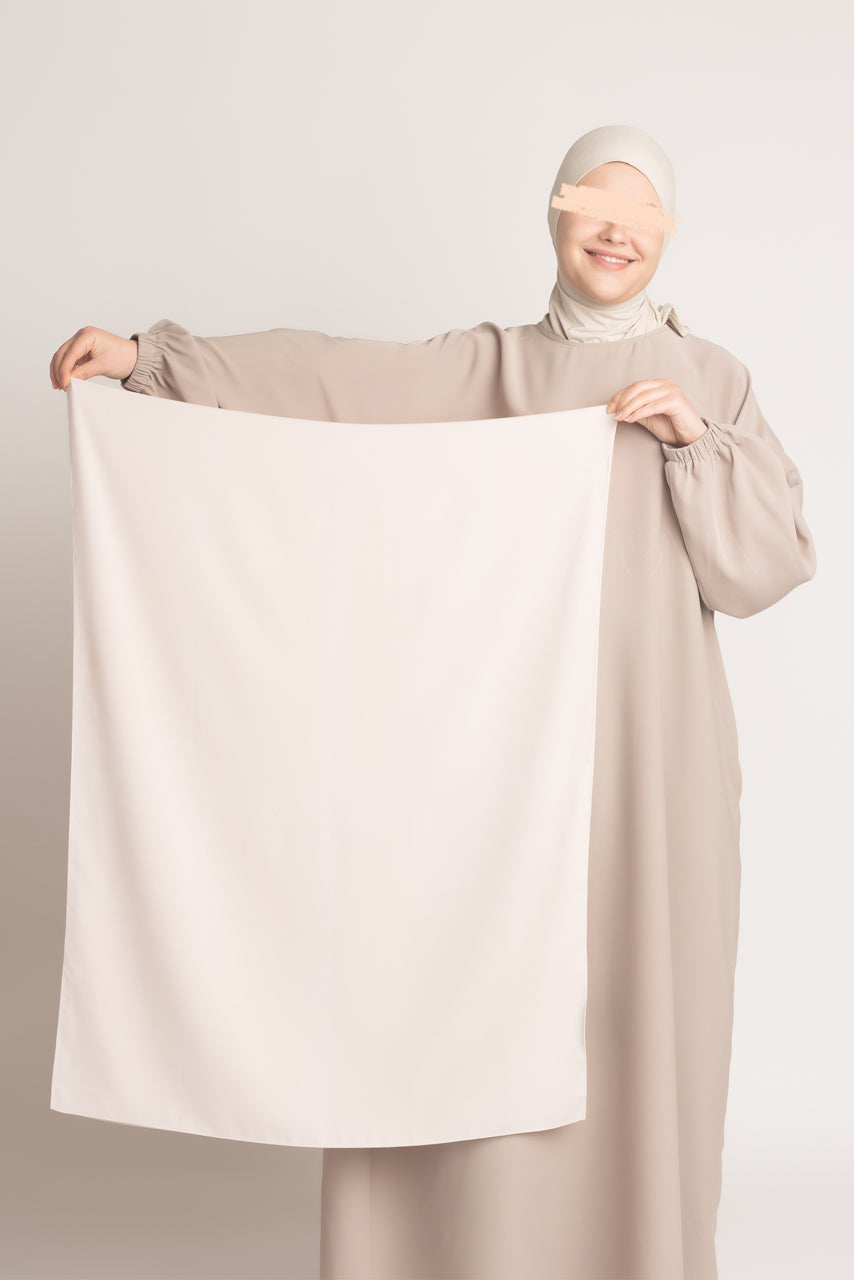 Medina Silk Hijab - Oyster