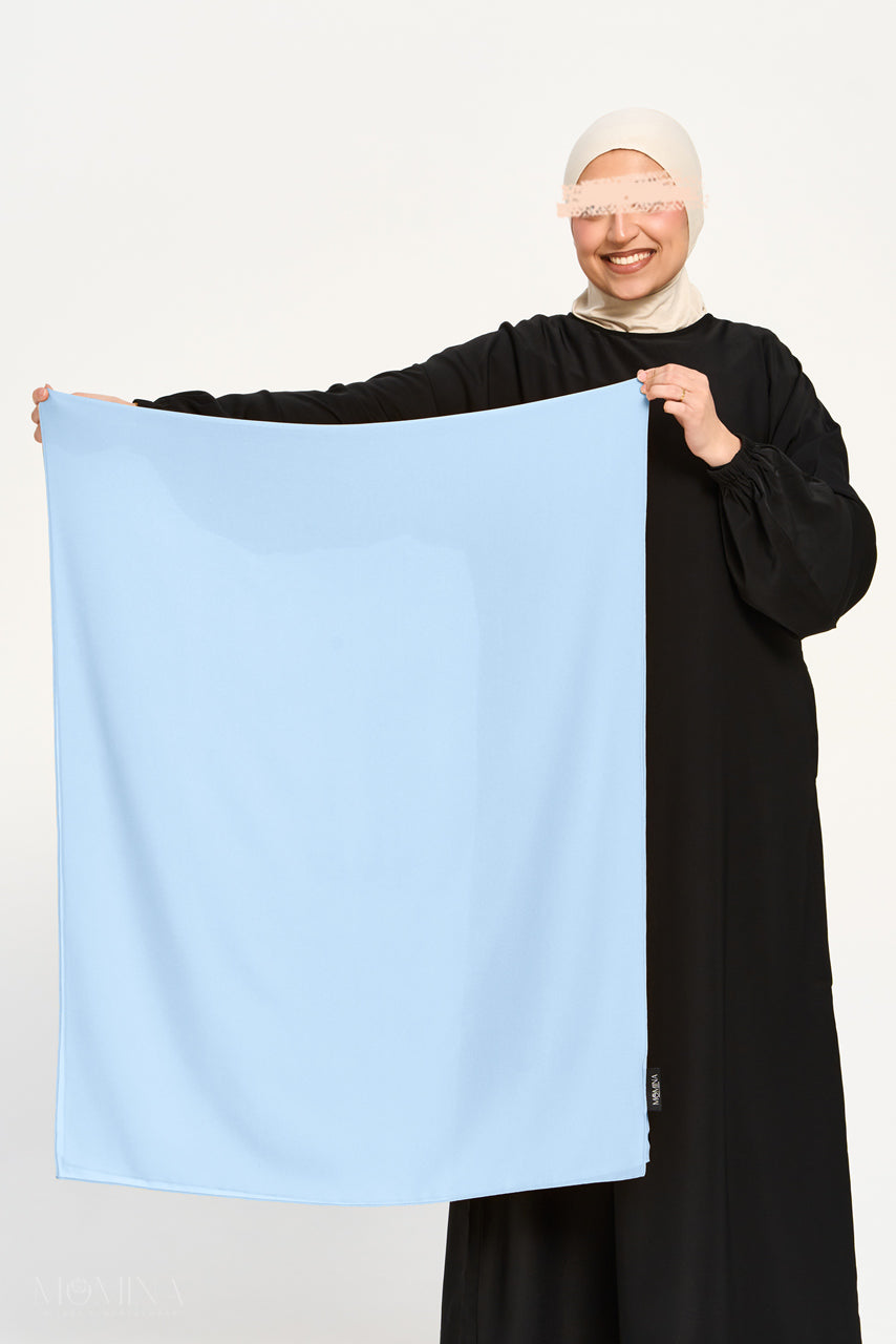 Premium Chiffon Hijab - Arctic Blue