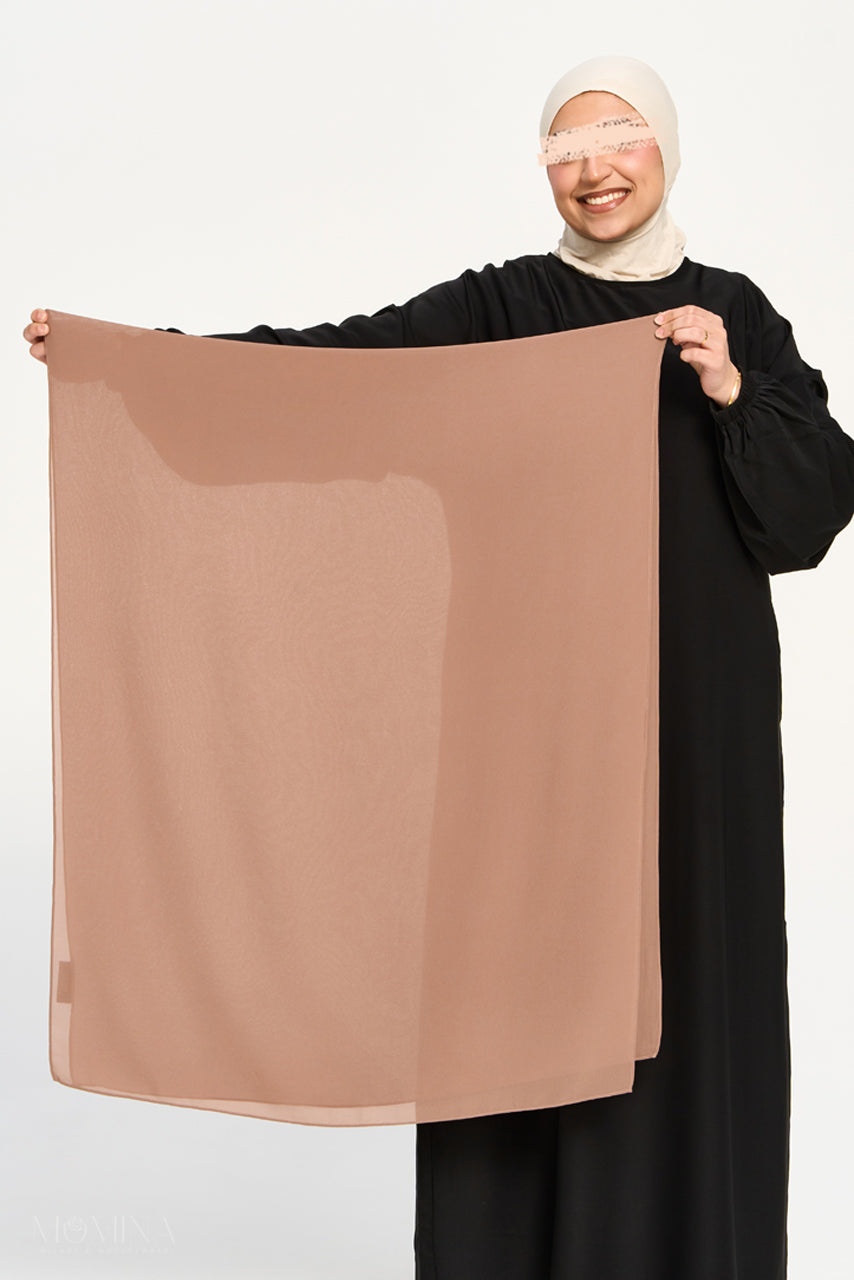 Hijab Mousseline Premium - Chai Latte