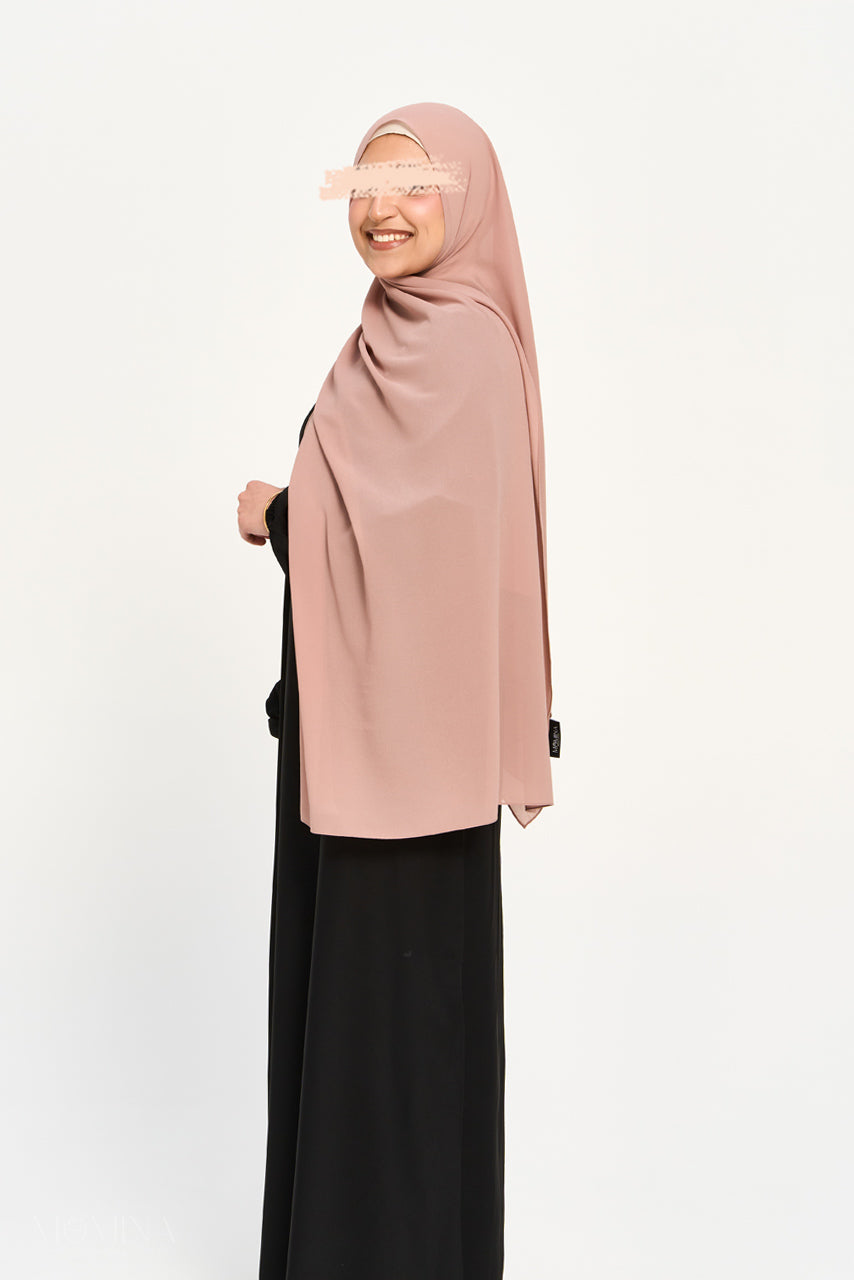 Hijab Mousseline Premium - Cocoa Berry