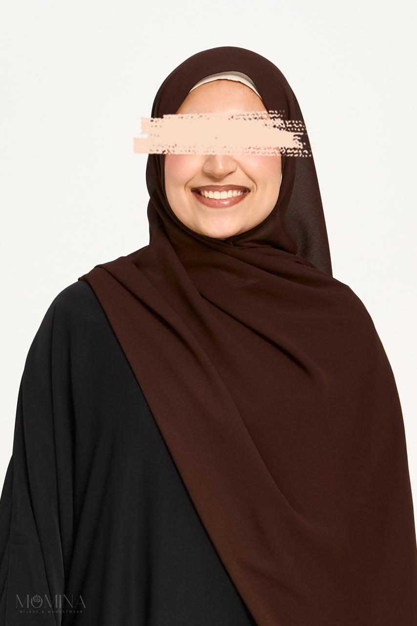 Hijab Mousseline Premium - Noix de Coco