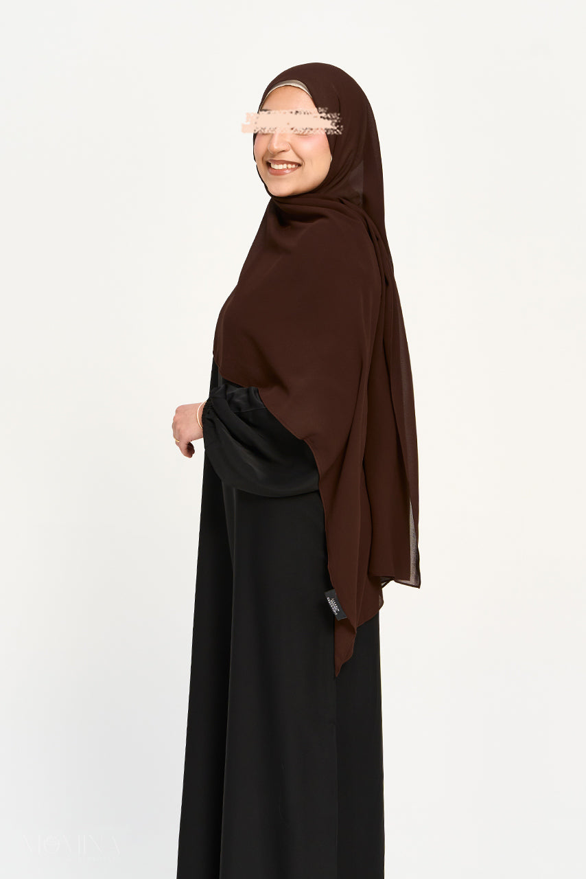 Hijab Mousseline Premium - Noix de Coco