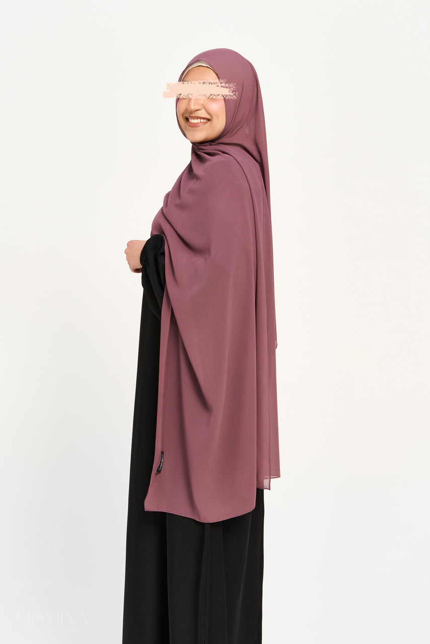 Hijab Mousseline Premium - Figue
