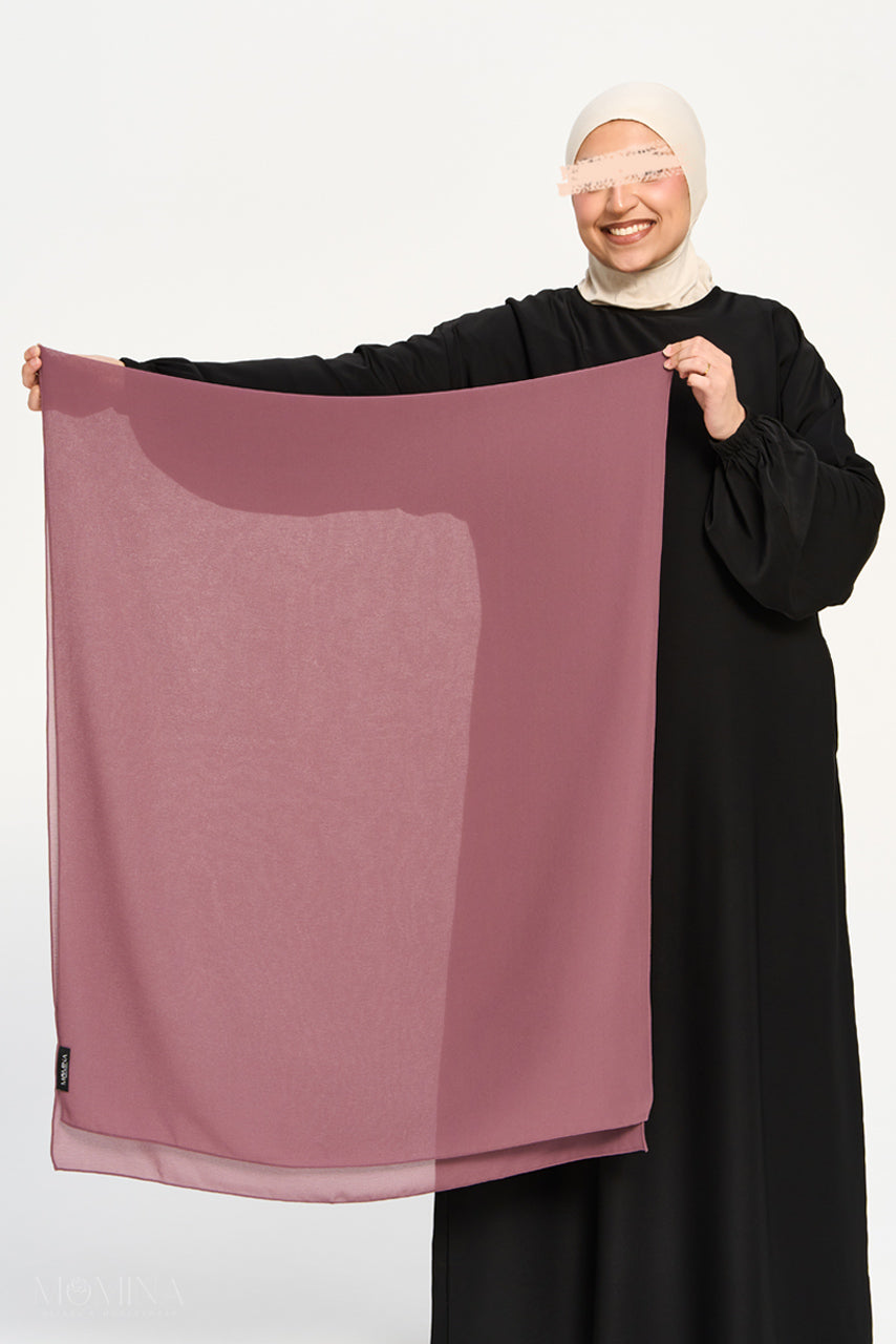 Hijab Mousseline Premium - Figue