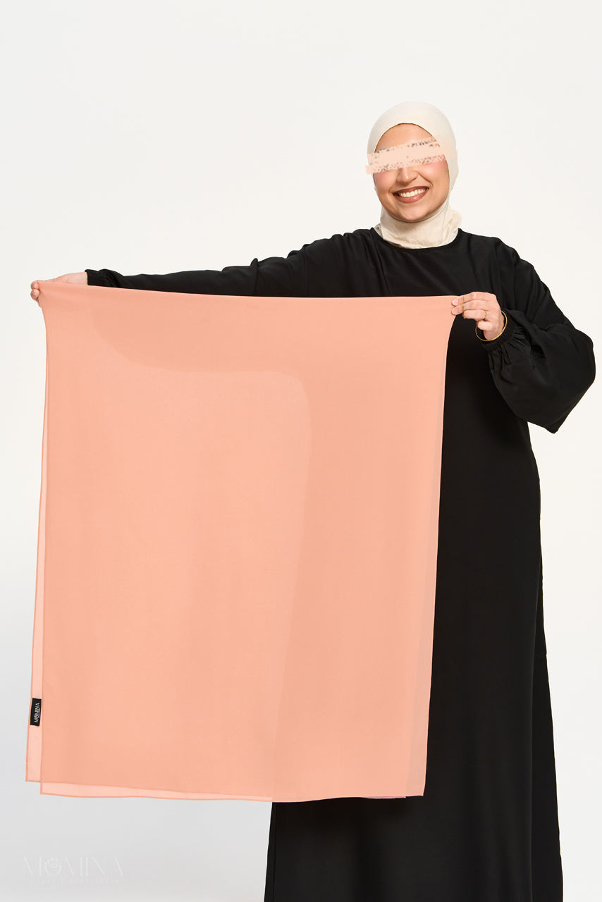 Hijab Mousseline Premium - French Rose