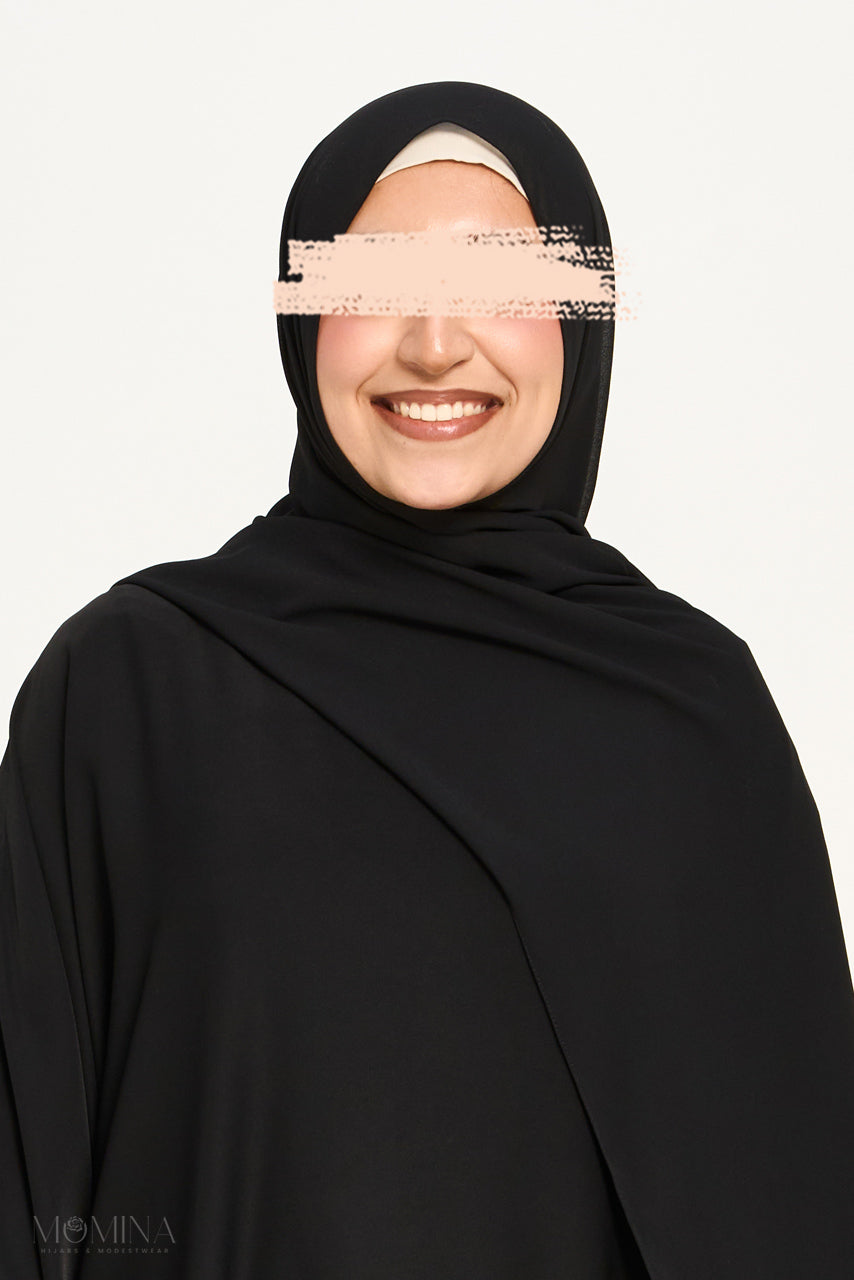 Hijab Mousseline Premium - Encre