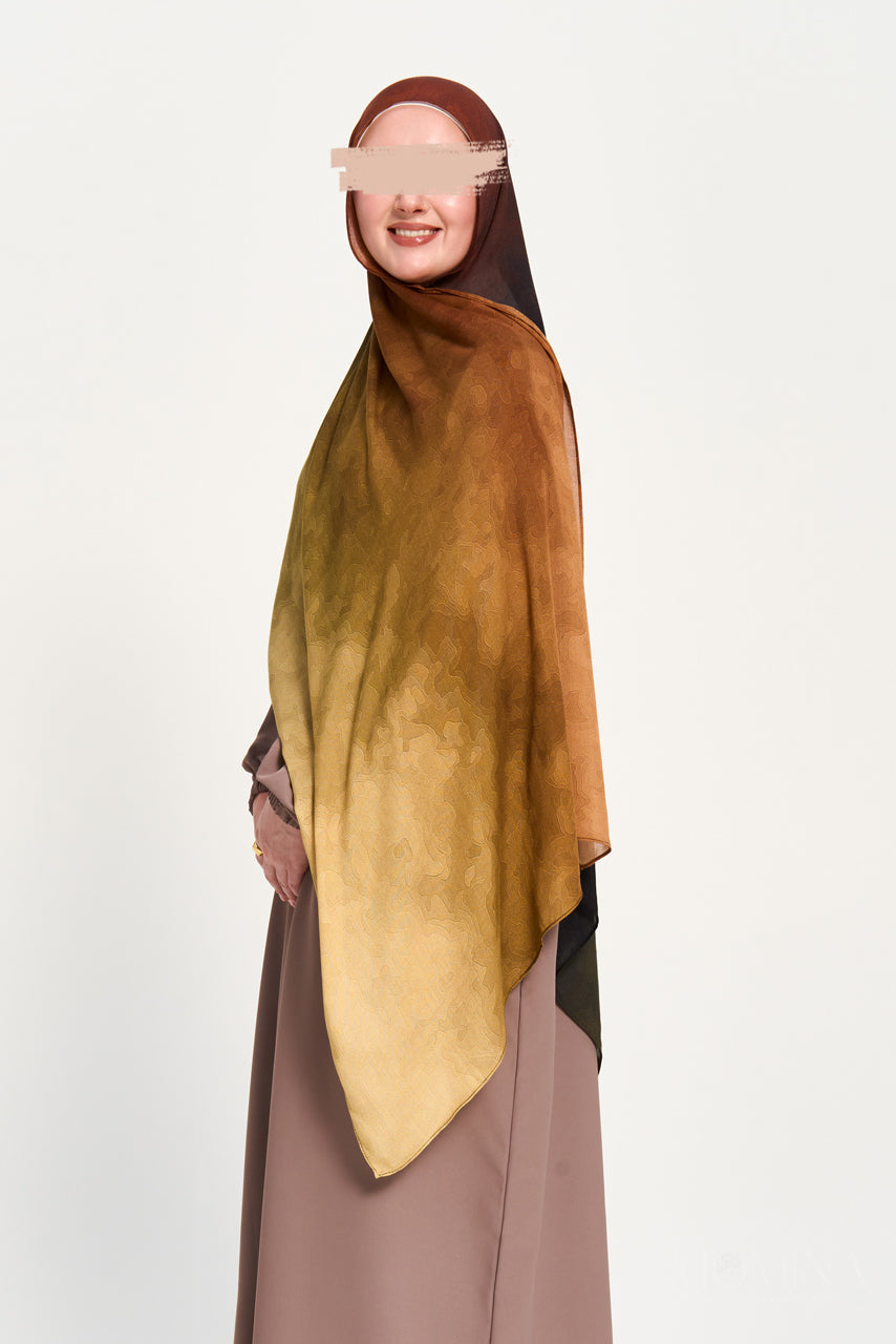 Printed Modal Hijab - Autumn Dusk