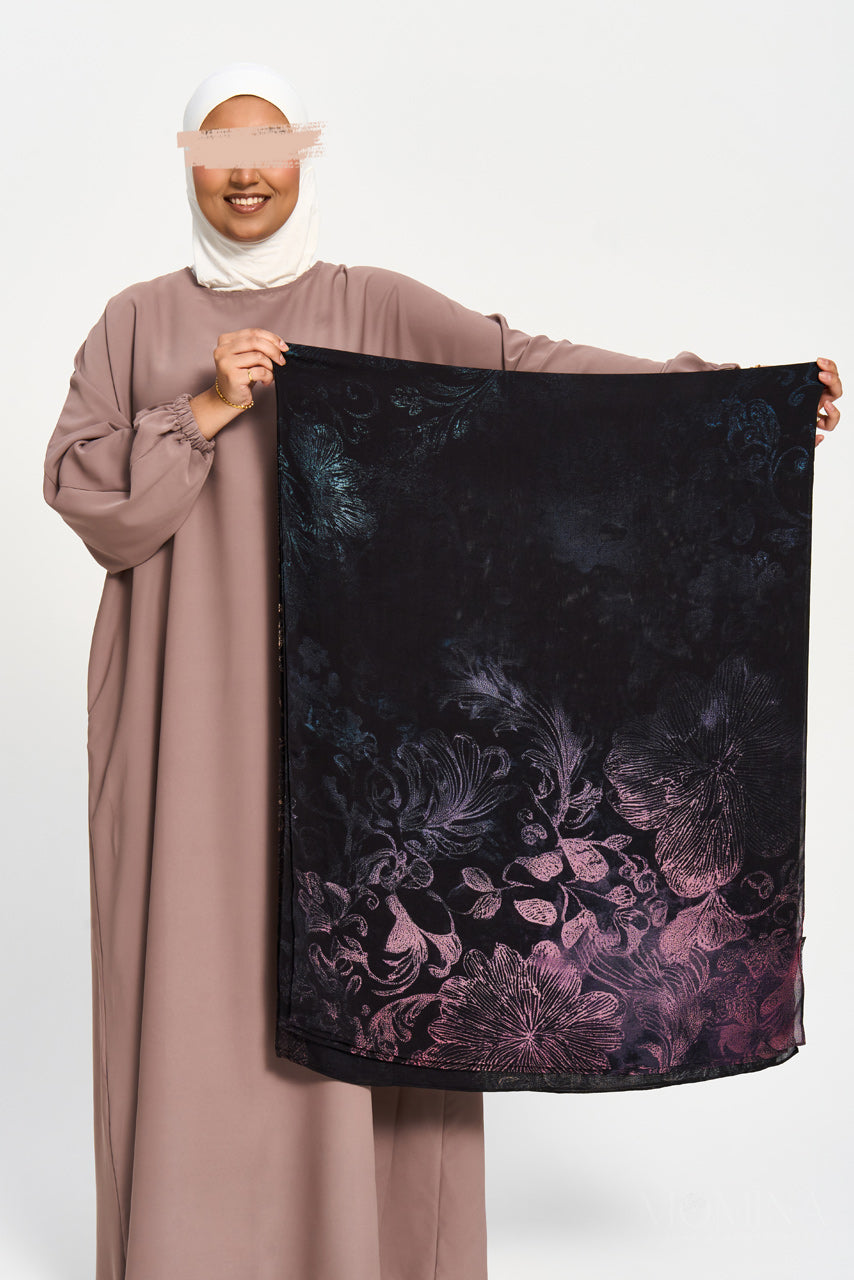 Printed Modal Hijab - Twilight Petals