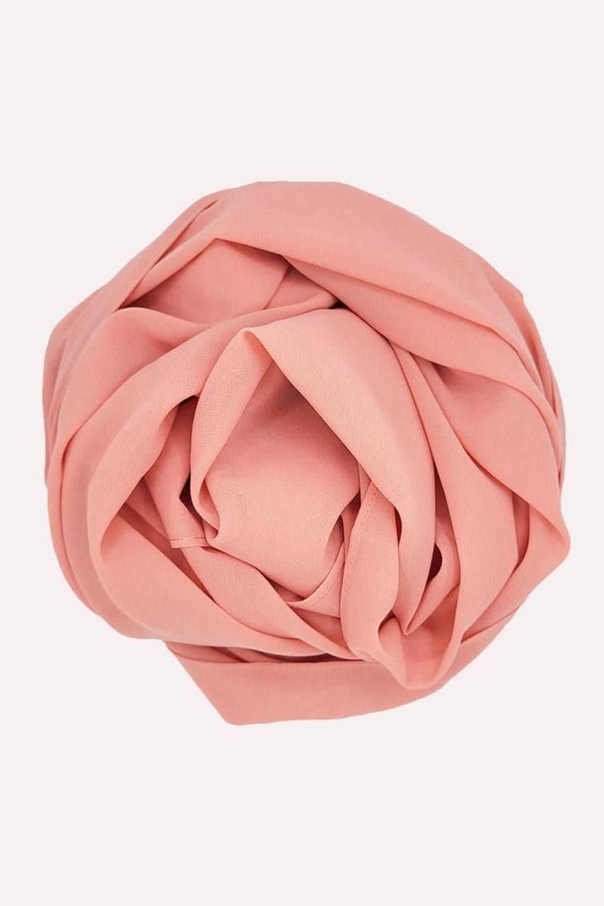 Classic Chiffon Hijab - Salmon - Momina Modestwear