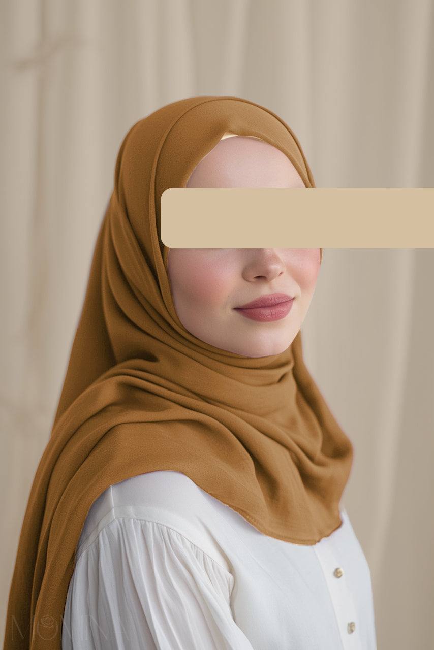 Luxury Modal Hijab - Caramel - Momina Hijabs & Modestwear™
