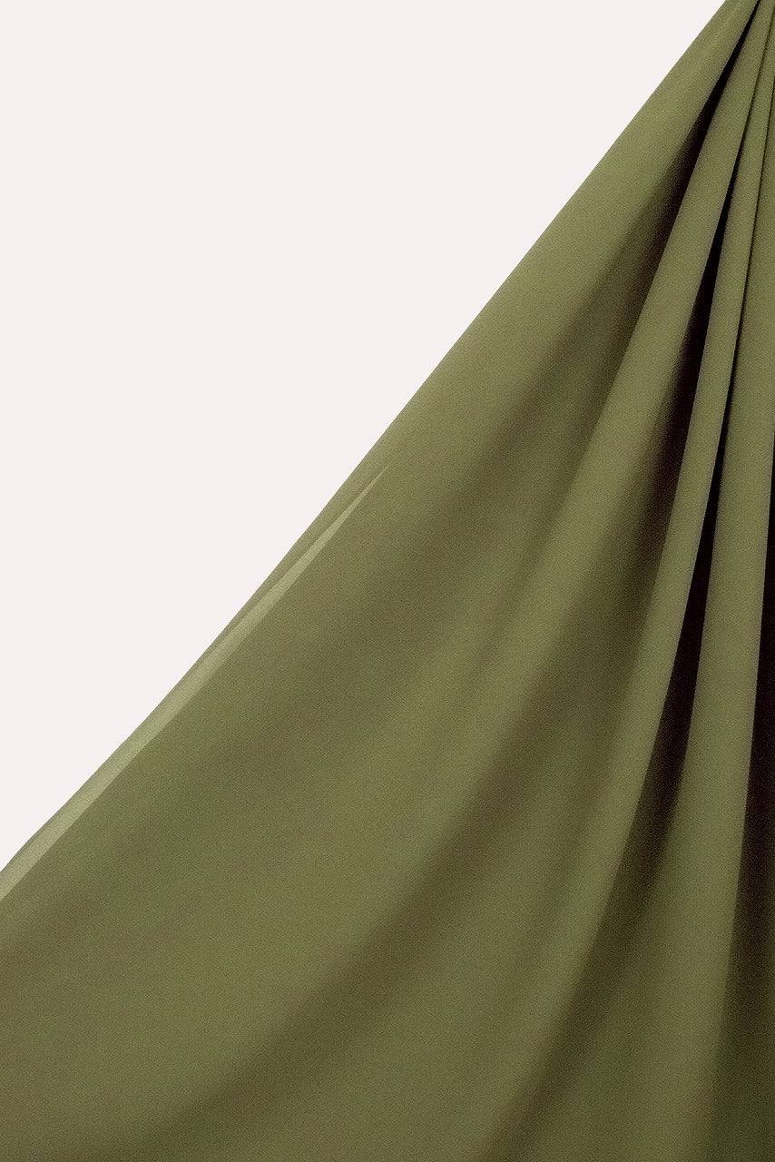 Premium Chiffon Hijab - Asparagus - Momina Modestwear