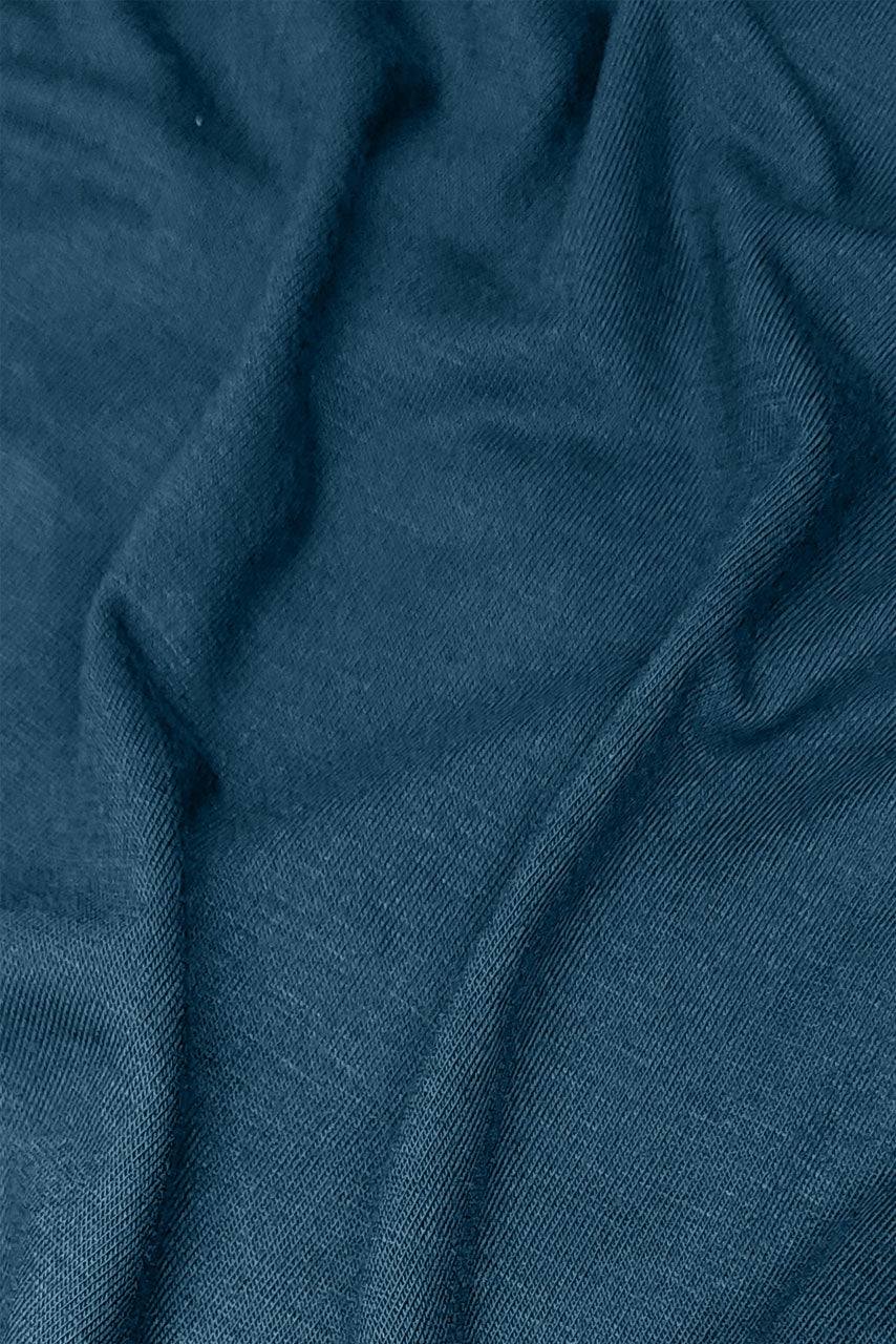 Fabric close up image of Peacock Maxi Jersey Hijab by Momina Hijabs