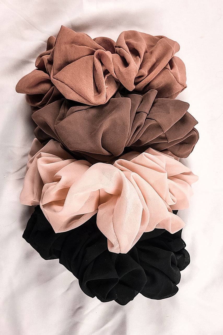 Chiffon Hijab Scrunchies - Momina Modestwear