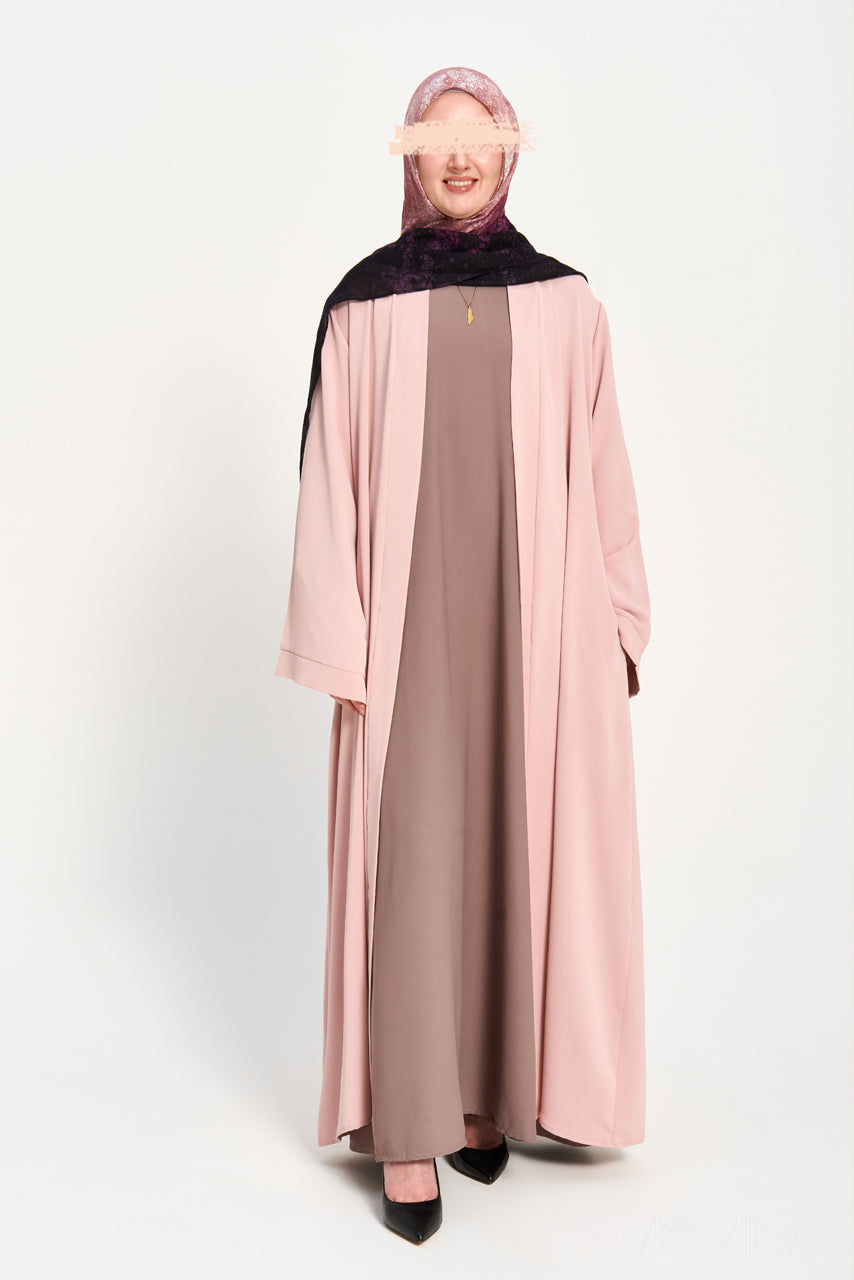 Amal Abaya Outer - Carnation