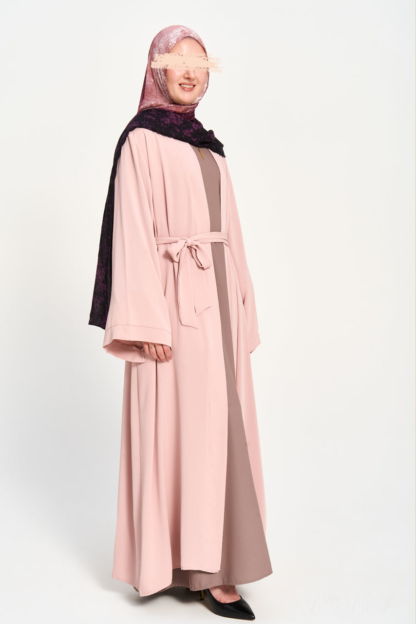 Amal Abaya Outer - Carnation
