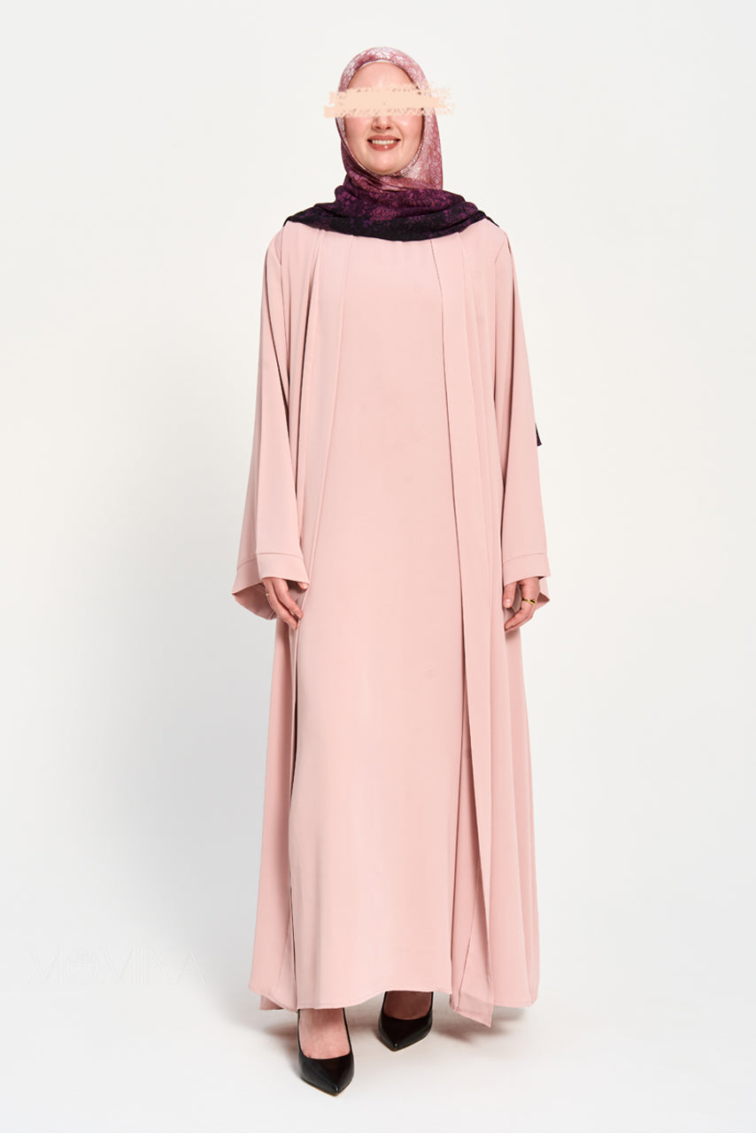 Amal Abaya Set - Carnation