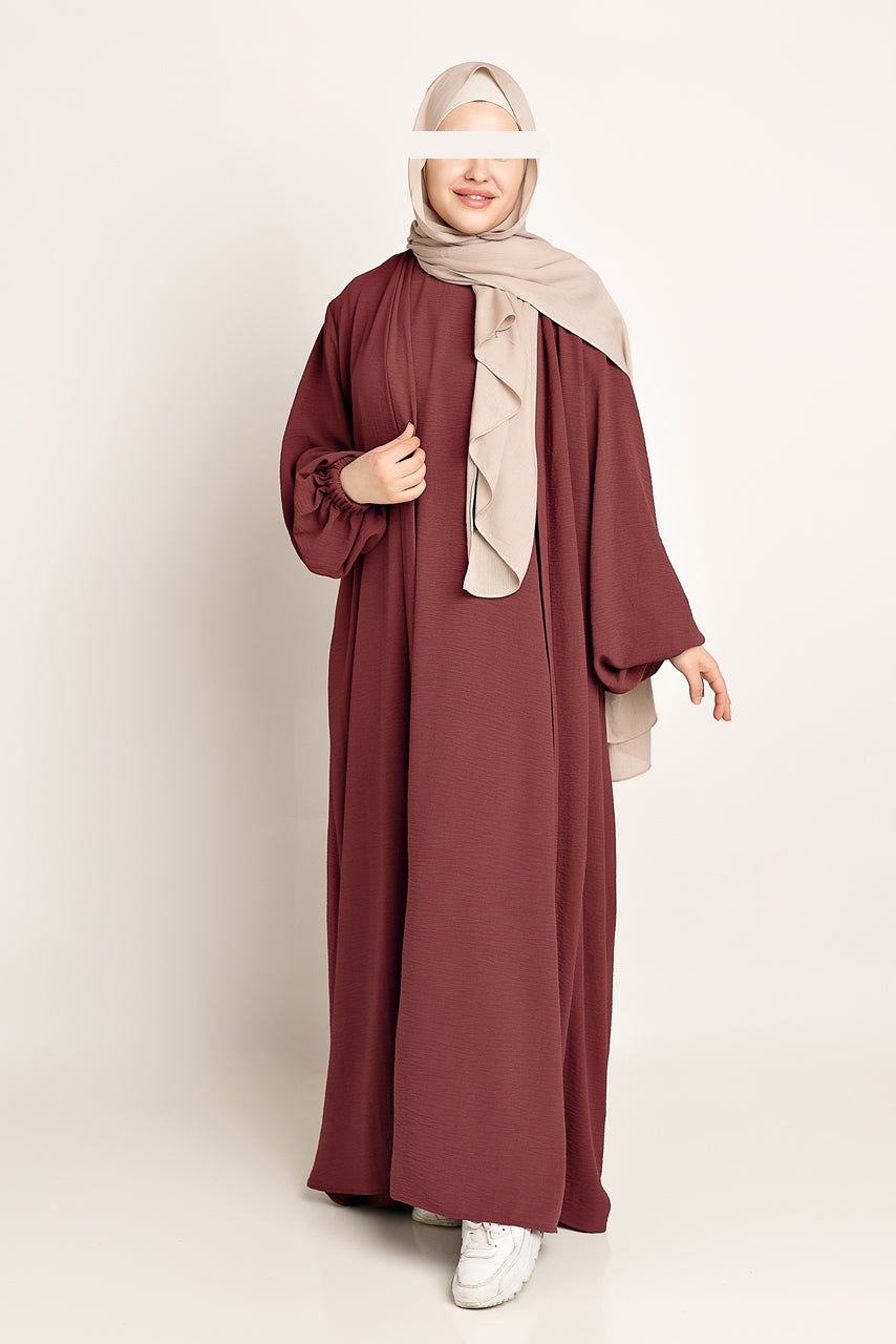 Amani Textured Abaya Set - Heritage