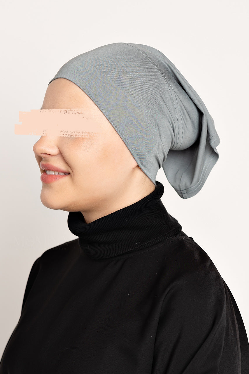 Bonnet hijab en jersey de bambou - Ancre