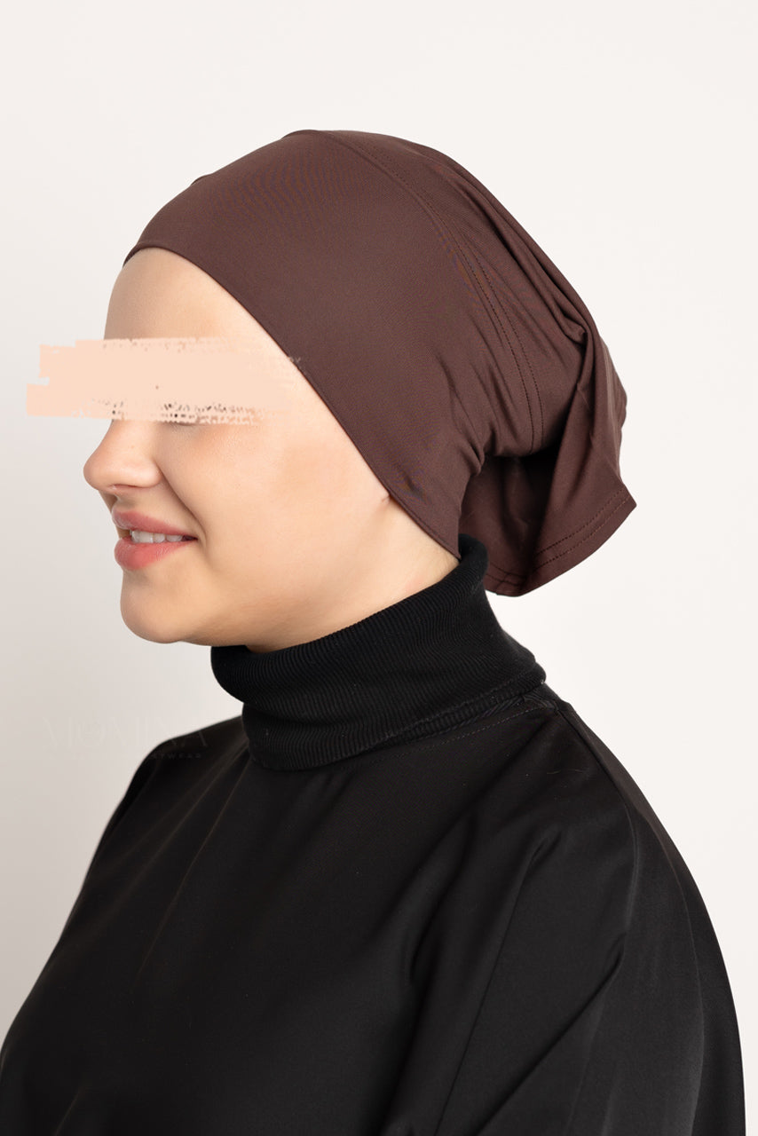 Bonnet hijab en jersey de bambou - Écorce