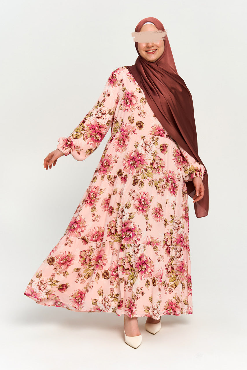 Floral Maxi Chiffon Dress - Bloom