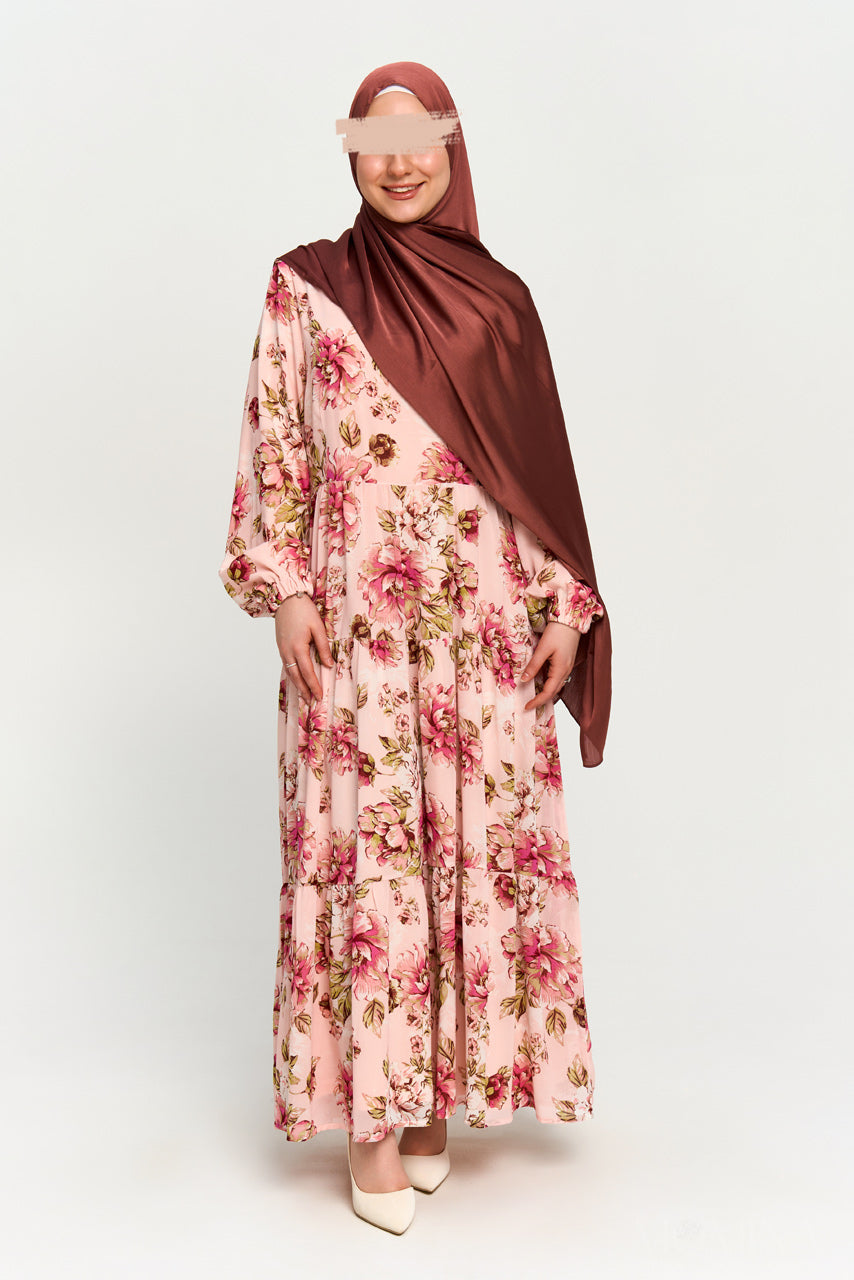 Floral Maxi Chiffon Dress - Bloom