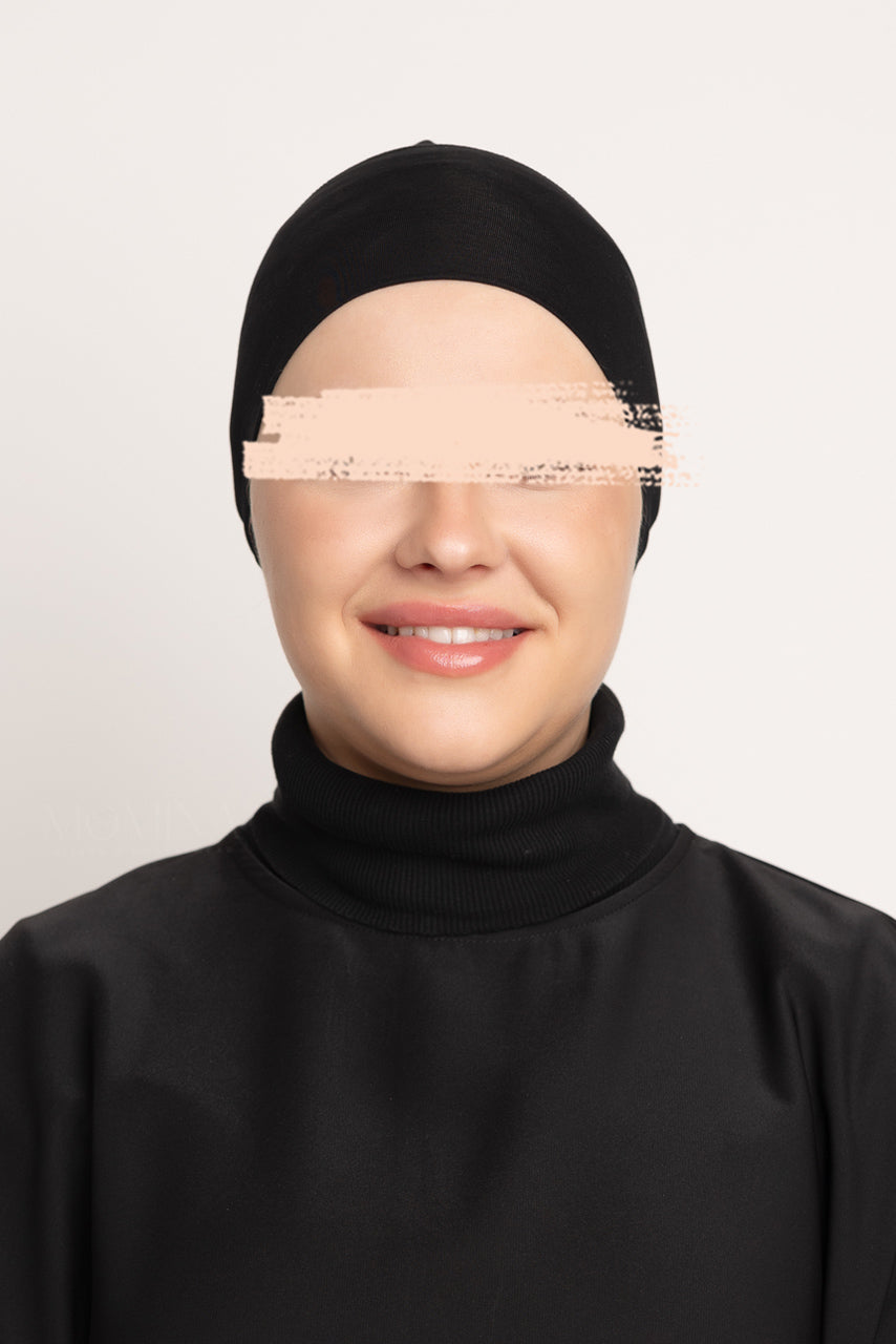 Bonnet hijab en jersey de bambou - Kajal