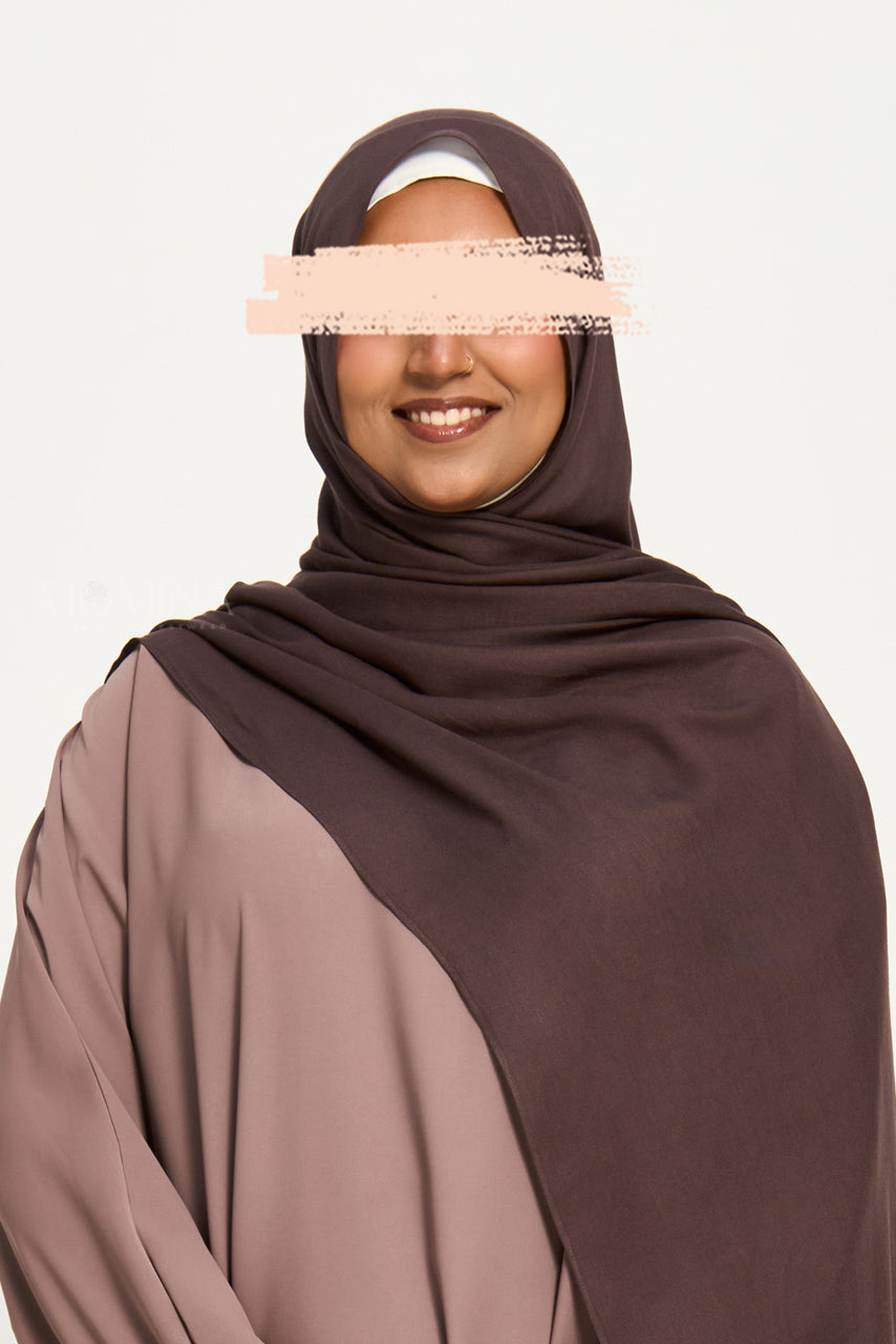 Luxury Maxi Modal Hijab - Black Forest