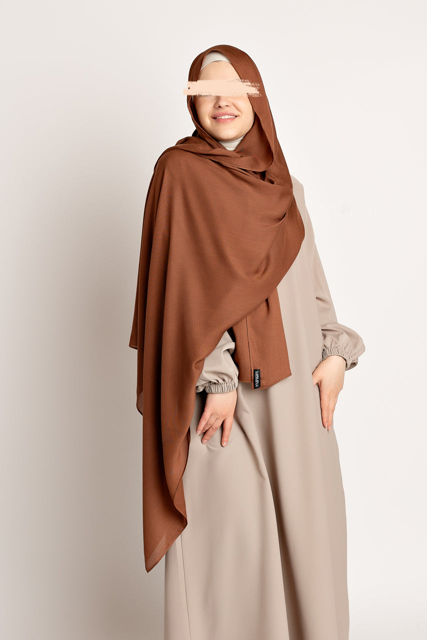 Hijab Maxi Modal Luxe - Fève de Cacao