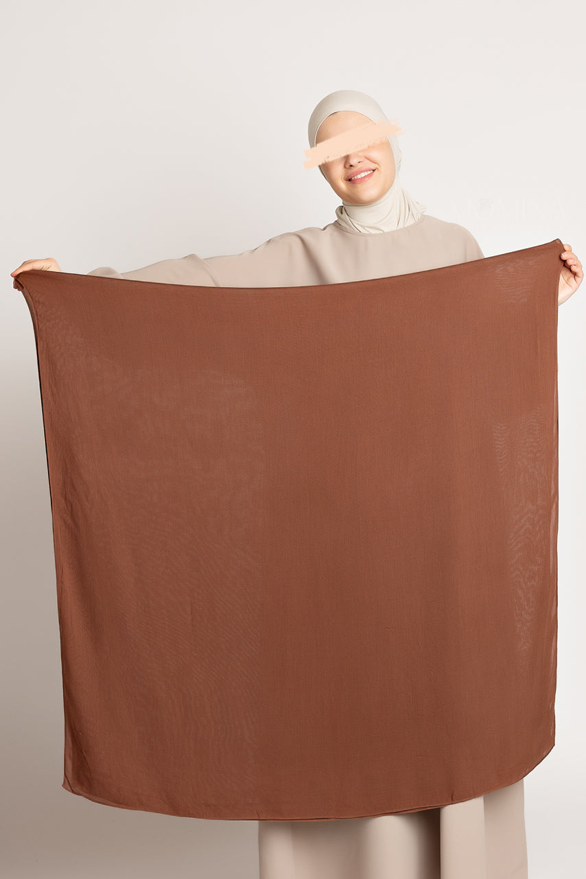 Hijab Maxi Modal Luxe - Fève de Cacao