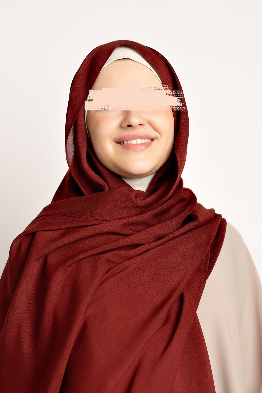 Hijab Maxi Modal de Luxe - Garnet