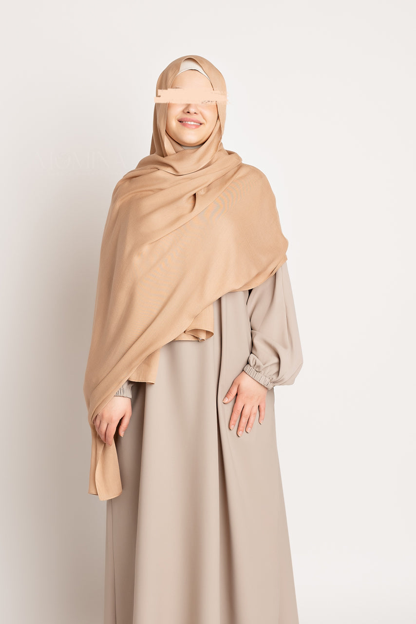 Hijab Maxi Modal de Luxe - Nutmeg