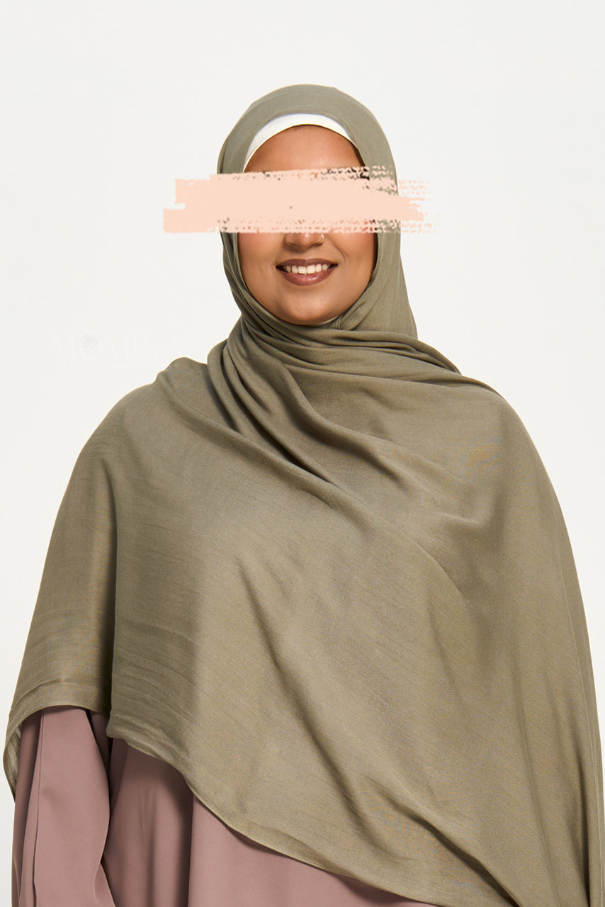 Luxury Maxi Modal Hijab - Soft Sage