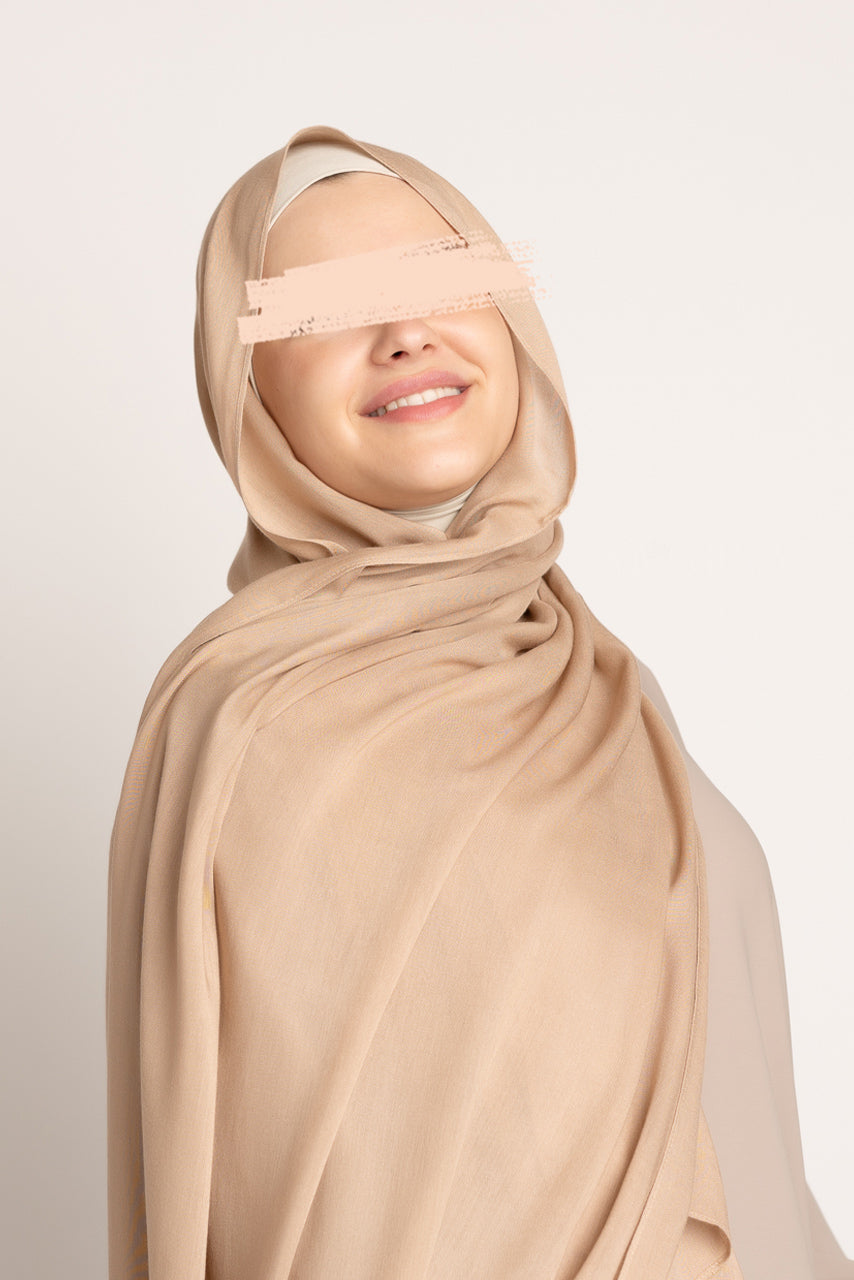 Hijab Maxi Modal de Luxe - Wheat