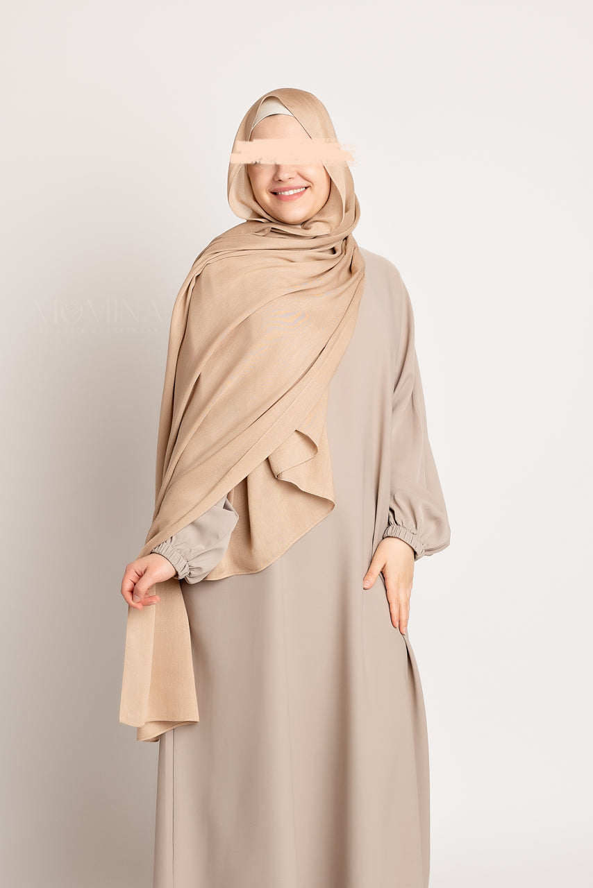 Luxury Maxi Modal Hijab - Wheat