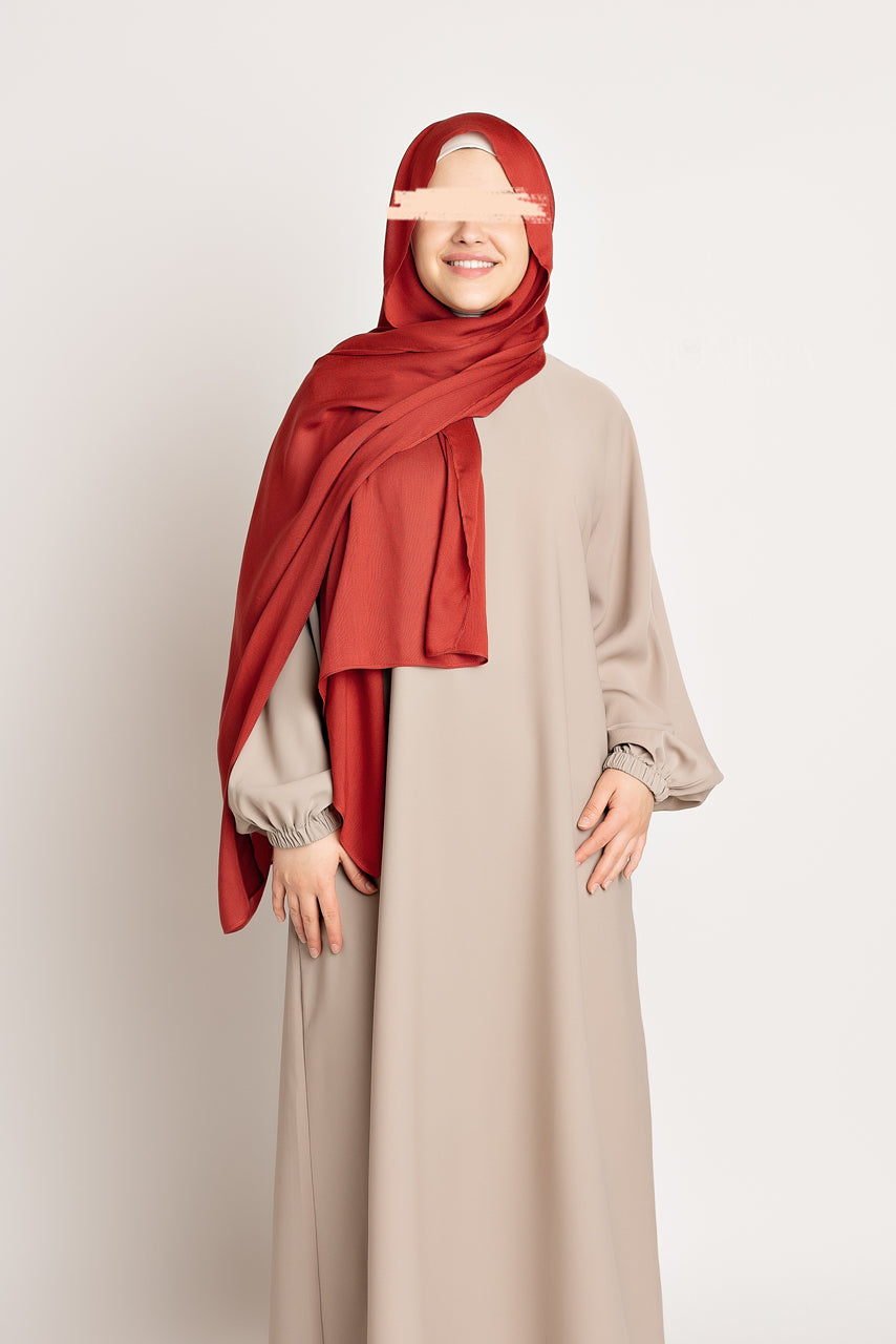 Hijab Modal de Luxe - Brique