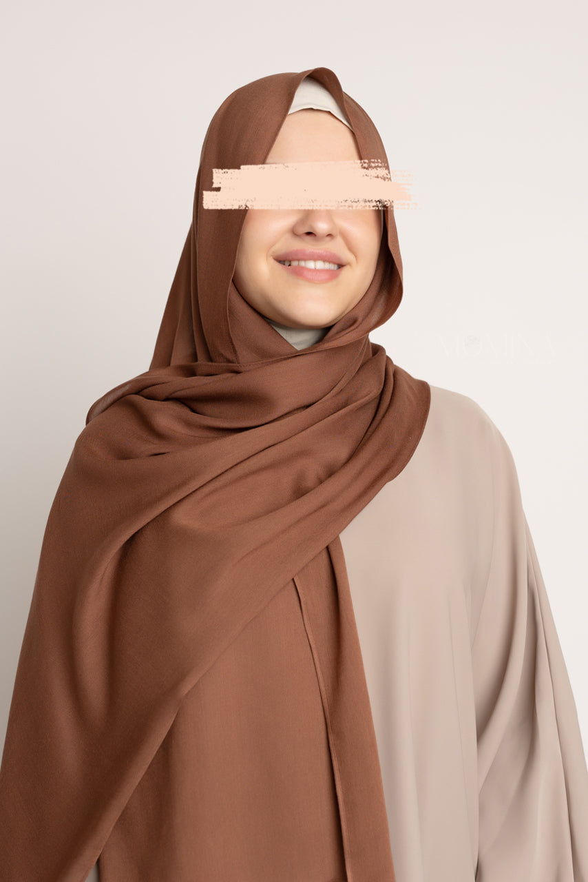 Hijab Modal de Luxe - Fève de Cacao