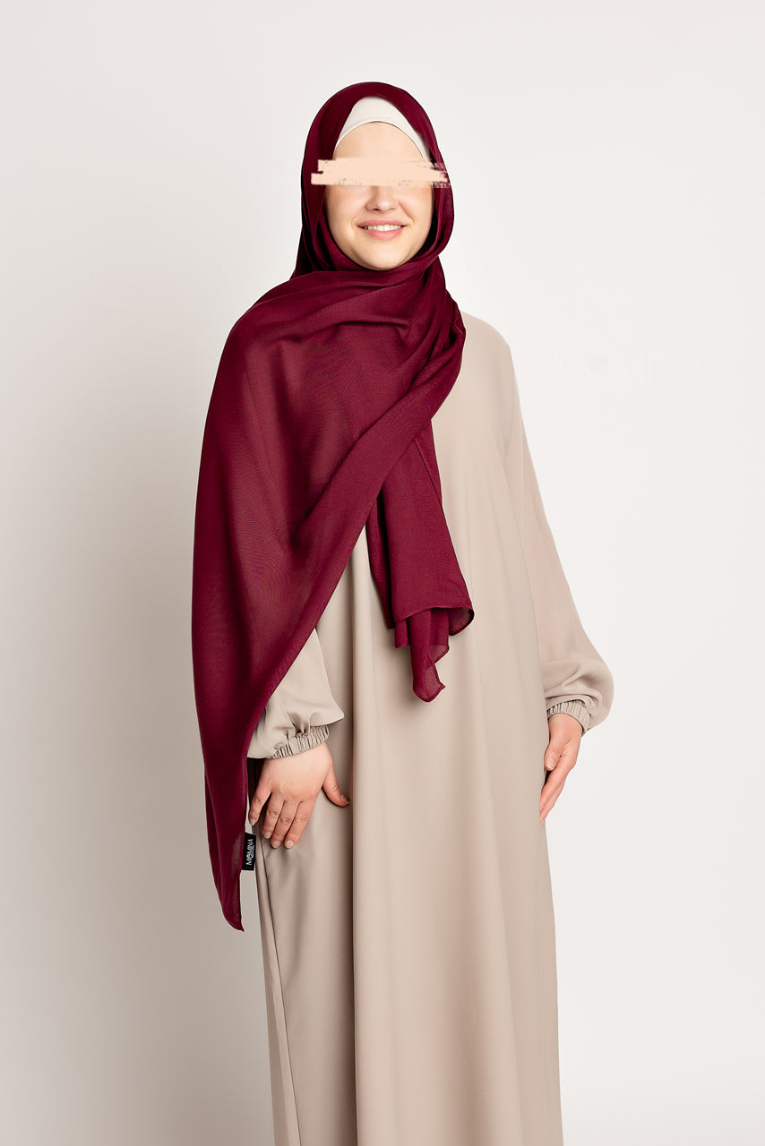 Hijab de luxe en modal - Crimson Rose