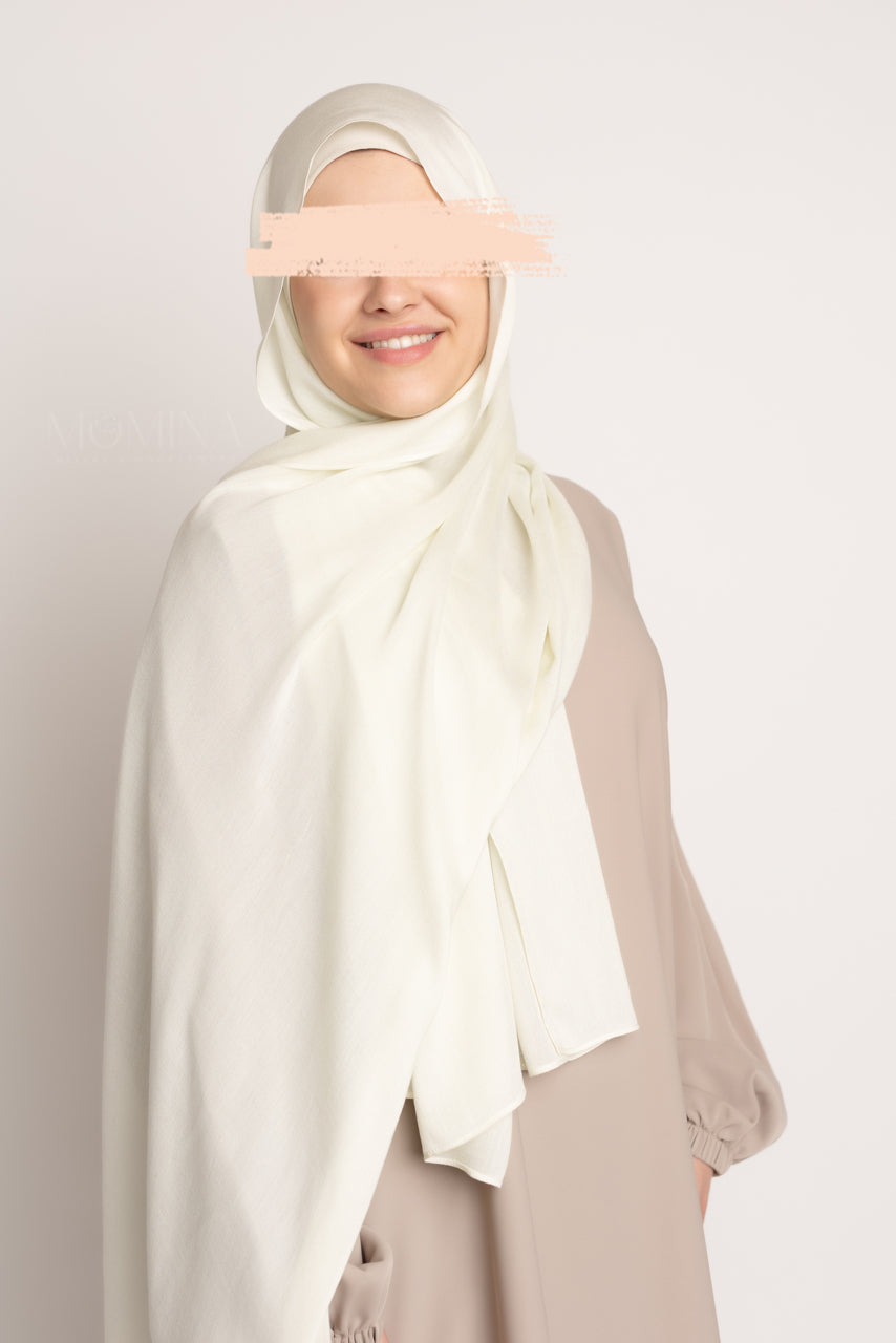 Hijab Modal de Luxe - Coquille d'Oeuf