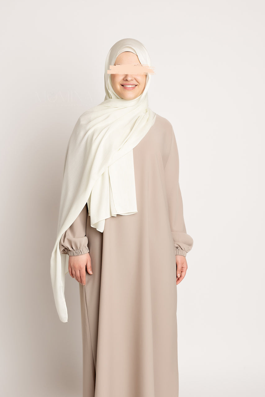 Luxury Modal Hijab - Eggshell