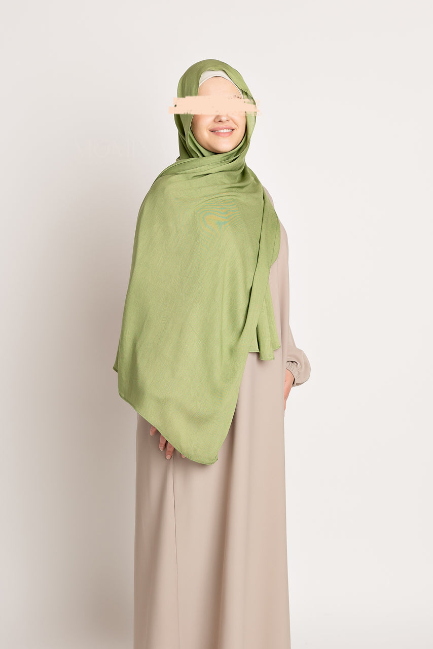 Hijab de luxe en modal - Matcha