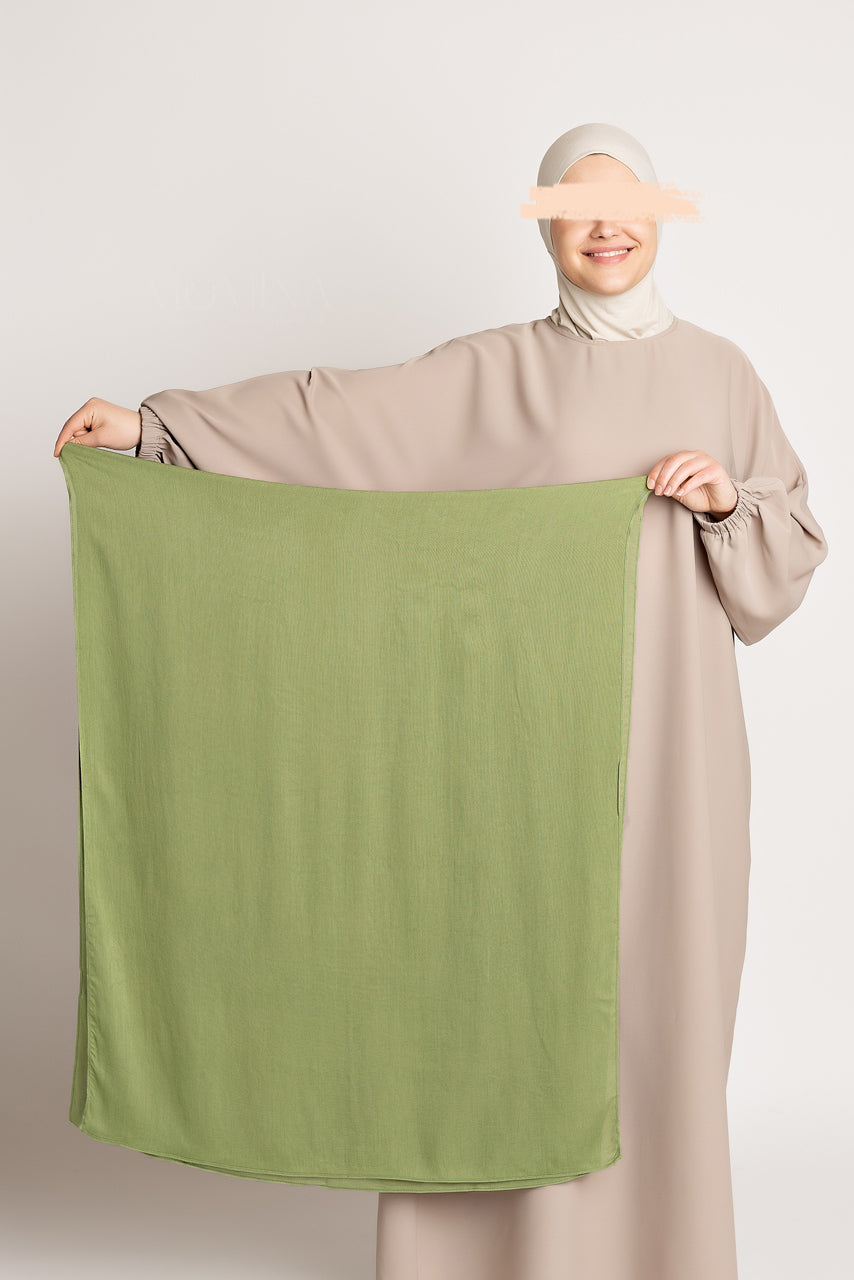 Hijab de luxe en modal - Matcha