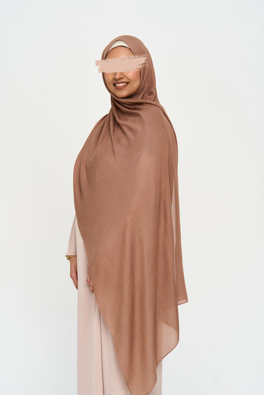 Luxury Modal Hijab - Mocha Mousse