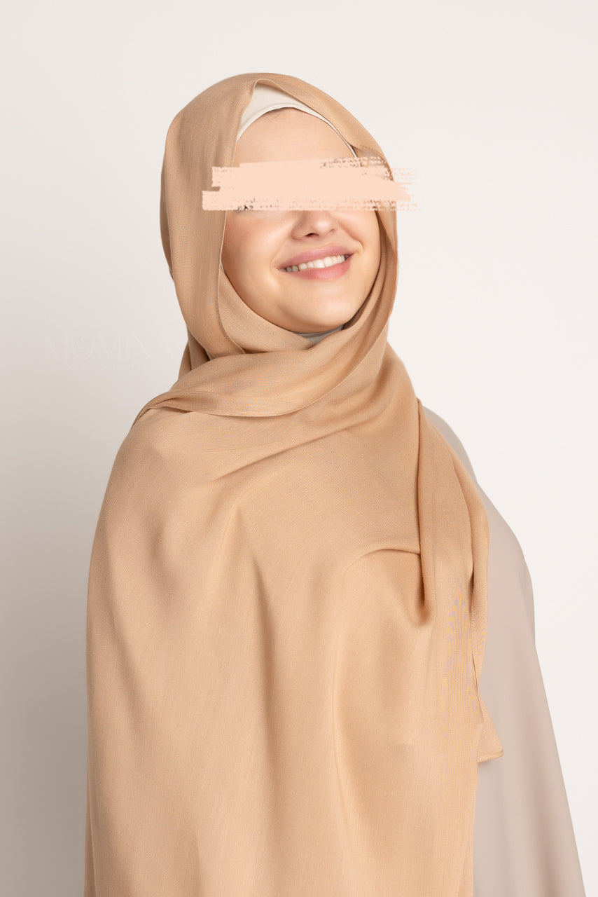 Hijab Modal de Luxe - Muscade