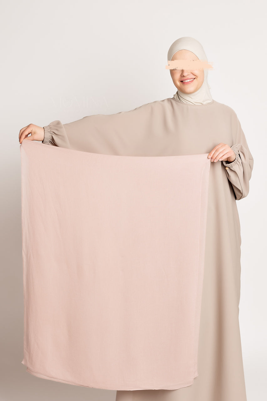 Hijab de luxe en modal - Mauve pâle