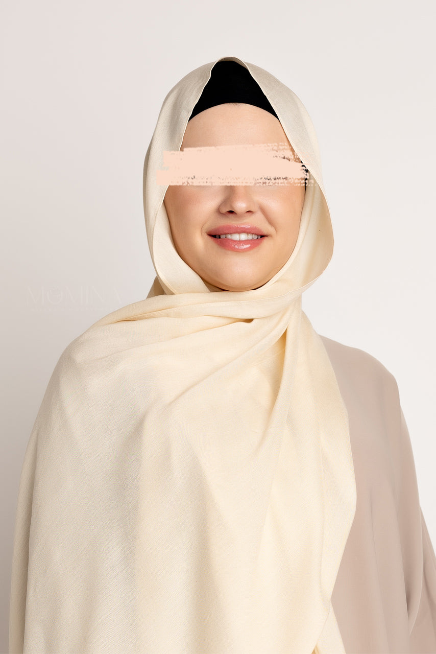 Luxury Modal Hijab - Sweet Cream